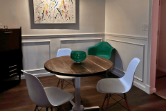 our-work-saw-logs-to-lumber - circular-wooden-table