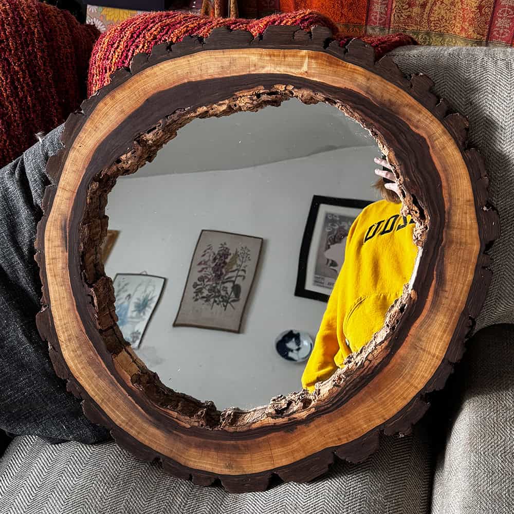 Custom Mirror Using Walnut Cookie